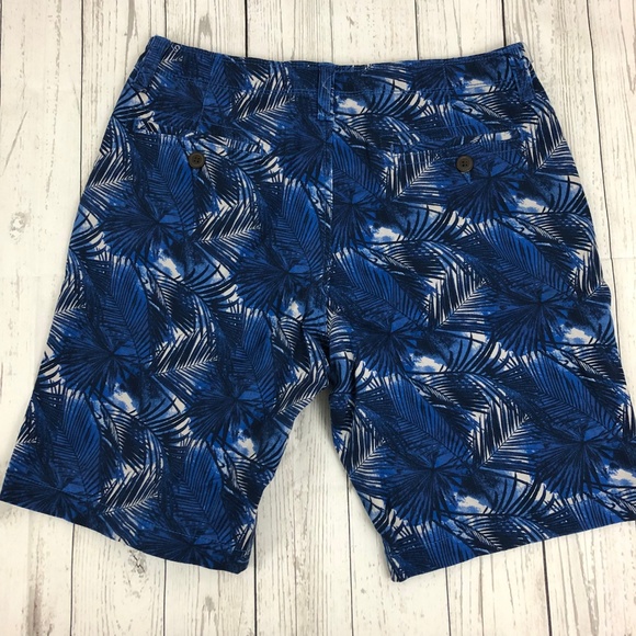 NEW Arizona Mens Blue Print Shorts Sz 31 - Picture 2 of 6